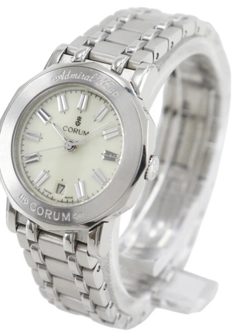 CORUM Admirals cup Watches 39.130.20.V585 IvoryDial Stainless Steel Quartz...